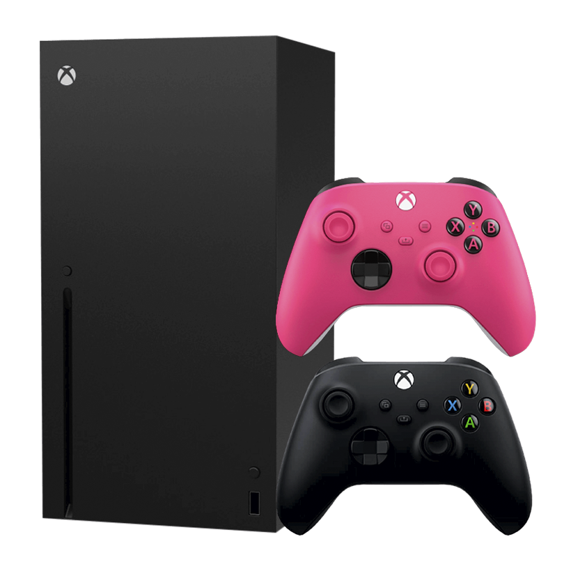 Набір Консоль Microsoft Xbox Series X 1TB Black Новий + Геймпад Бездротовий Controller Deep Pink - Retromagaz