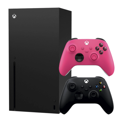Набір Консоль Microsoft Xbox Series X 1TB Black Новий  + Геймпад Бездротовий Controller Deep Pink - Retromagaz