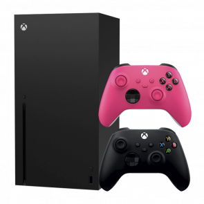 Набор Консоль Microsoft Xbox Series X 1TB Black Новый  + Геймпад Беспроводной Controller Deep Pink - Retromagaz