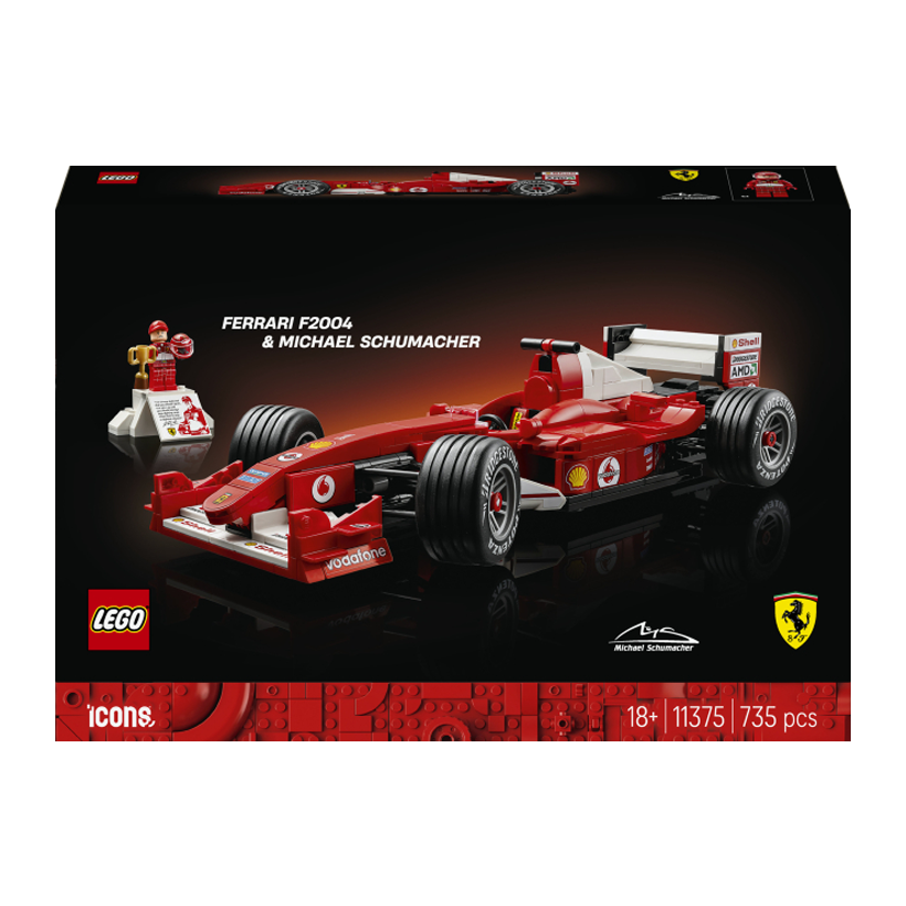 Конструктор Lego Ferrari F2004 and Michael Schumacher Icons 11375 Новий - Retromagaz