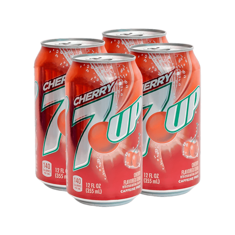 Набор Напиток 4шт 7UP Cherry 355ml - Retromagaz