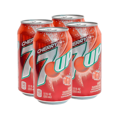 Набір Напій 4шт 7UP Cherry 355ml - Retromagaz