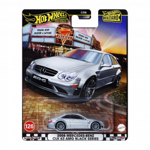 Машинка Premium Hot Wheels 2008 Mercedes-Benz CLK 63 AMG Black Series Boulevard 1:64 JBL07 Grey Машинка Premium Hot Wheels 2008 Mercedes-Benz CLK 63 AMG Black Series Boulevard 1:64 JBL07 Grey - Retromagaz