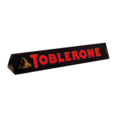 Шоколад Toblerone Чорный с Медово-Миндальной Нугой 100g - Retromagaz