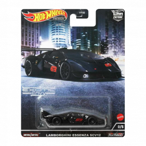 Машинка Premium Hot Wheels Lamborghini Essenza SCV12 Chase Exotic Envy 1:64 HCJ93 Black - Retromagaz