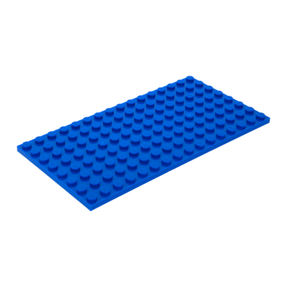 Пластина Lego Звичайна 8 x 16 92438 4610354 Blue 2шт Б/У - Retromagaz