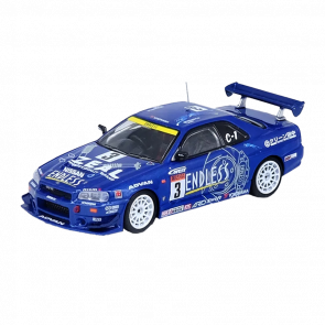 Машинка Premium INNO64 Nissan GT-R R34 ENDLESS ADVAN Tokyo Auto Salon 2024 Special Editio 1:64 IN64-R34-STS02W Blue - Retromagaz