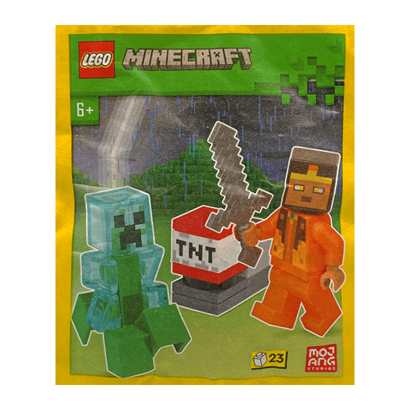 Конструктор Lego Фігурка Hero with Charged Creeper Paper Bag Minecraft 662406 min180 Новий - Retromagaz