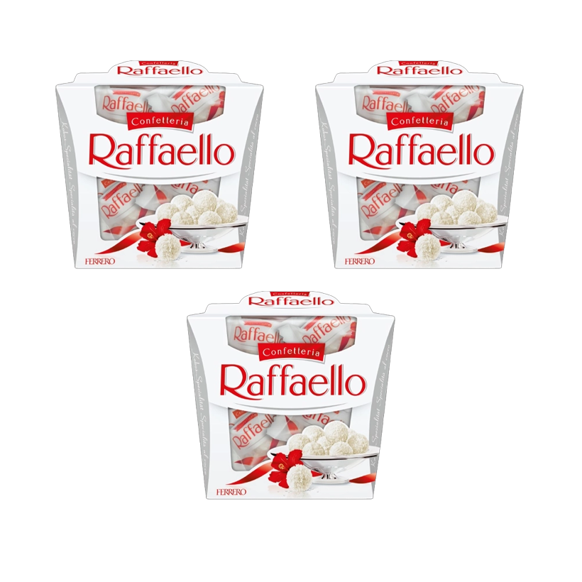 Набор Конфеты 3шт Ferrero Rocher Raffaello 150g - Retromagaz