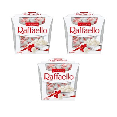 Набір Цукерки 3шт Ferrero Rocher Raffaello 150g - Retromagaz