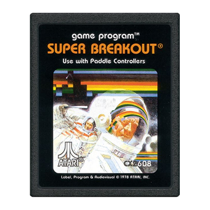 Игра Atari 2600 Super Breakout Black Б/У - Retromagaz
