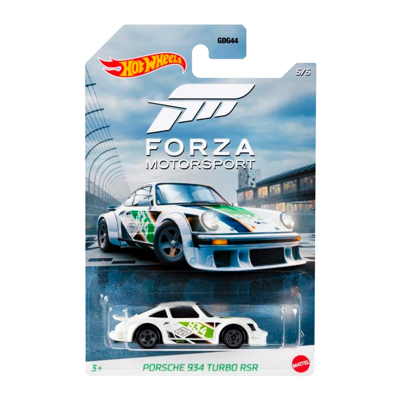 Тематична Машинка Hot Wheels Porsche Porsche 934 Turbo RSR Forza Motorsport 1:64 GJV71 White - Retromagaz