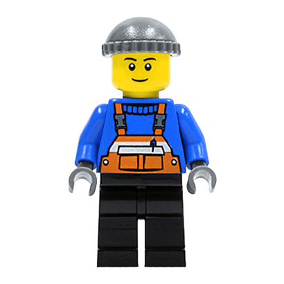 Фігурка Lego Construction 973px437 Overalls with Safety Stripe Orange City twn123a 1 Б/У - Retromagaz