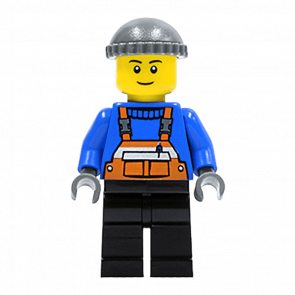 Фигурка Lego Construction 973px437 Overalls with Safety Stripe Orange City twn123a 1 Б/У