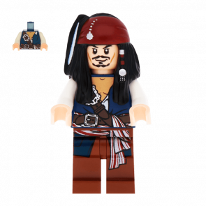 Фигурка Lego Films Pirates of the Caribbean Captain Jack Sparrow poc001 1шт Б/У Хороший - Retromagaz