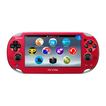 Консоль Sony PlayStation Vita Модифікована 64GB Red + 5 Вбудованих Ігор Б/У Нормальний - Retromagaz