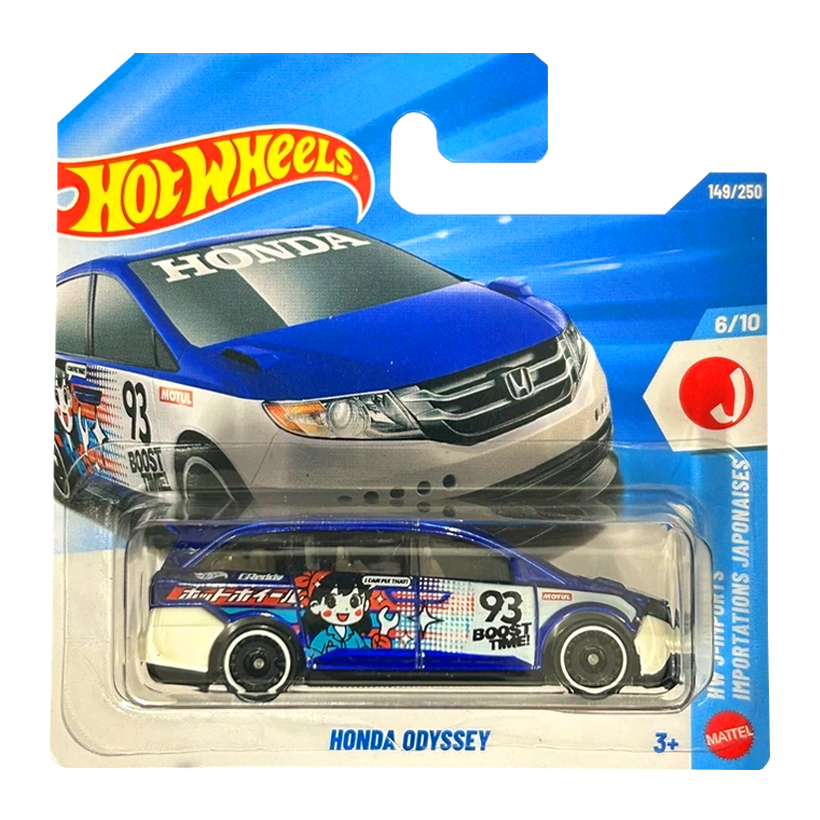 Машинка Базова Hot Wheels Honda Odyssey HW J-Imports 1:64 JJJ99 Blue - Retromagaz