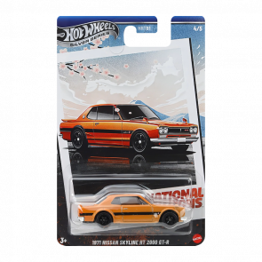 Тематическая Машинка Hot Wheels 1971 Nissan Skyline H/T 2000 GT-R Icons 1:64 JBY89 Orange Тематическая Машинка Hot Wheels 1971 Nissan Skyline H/T 2000 GT-R Icons 1:64 JBY89 Orange - Retromagaz