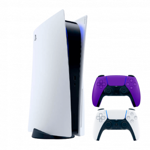 Набор Консоль Sony PlayStation 5 Blu-ray 825GB White Новый  + Геймпад Беспроводной DualSense Purple
