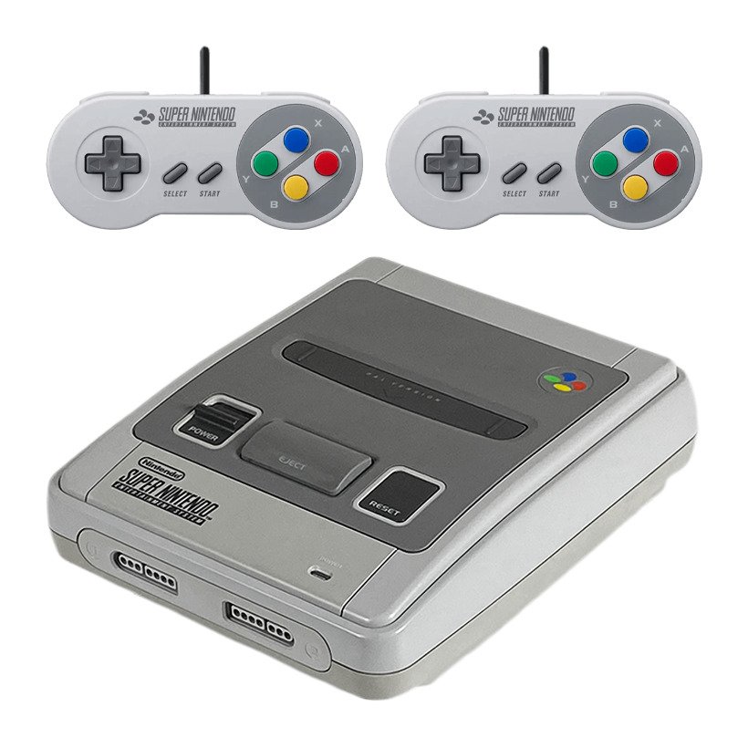 Набір Консоль Nintendo SNES SNSP-001A Europe Light Grey Б/У  + Геймпад Дротовий 2шт - Retromagaz