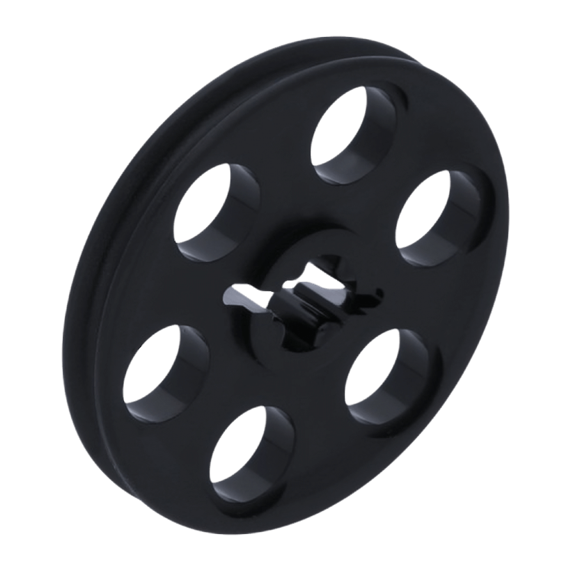 Колесо 4шт Lego Диск Wedge Belt 3 x 3 4185 2786 49750 4101753 418526 4198635 Black Б/У - Retromagaz