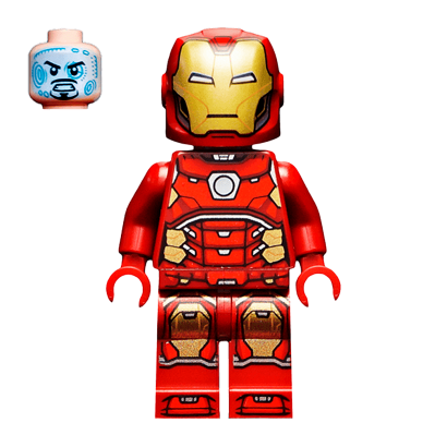 Фигурка Lego Iron Man with Silver Hexagon Super Heroes Marvel sh649 1 Новый - Retromagaz
