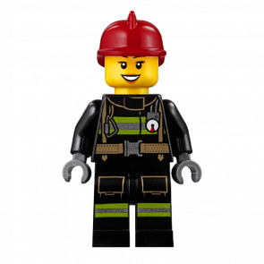 Фигурка Lego 973pb1302 Reflective Stripes with Utility Belt Black Eyebrows City Fire cty0347 Б/У