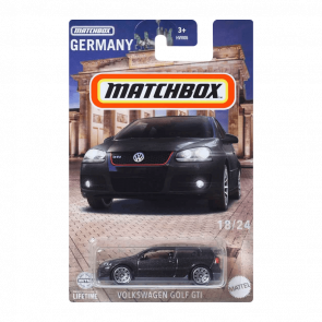 Тематическая Машинка Matchbox Volkswagen Golf GTI Germany 1:64 HVV05/HVV34 Black - Retromagaz