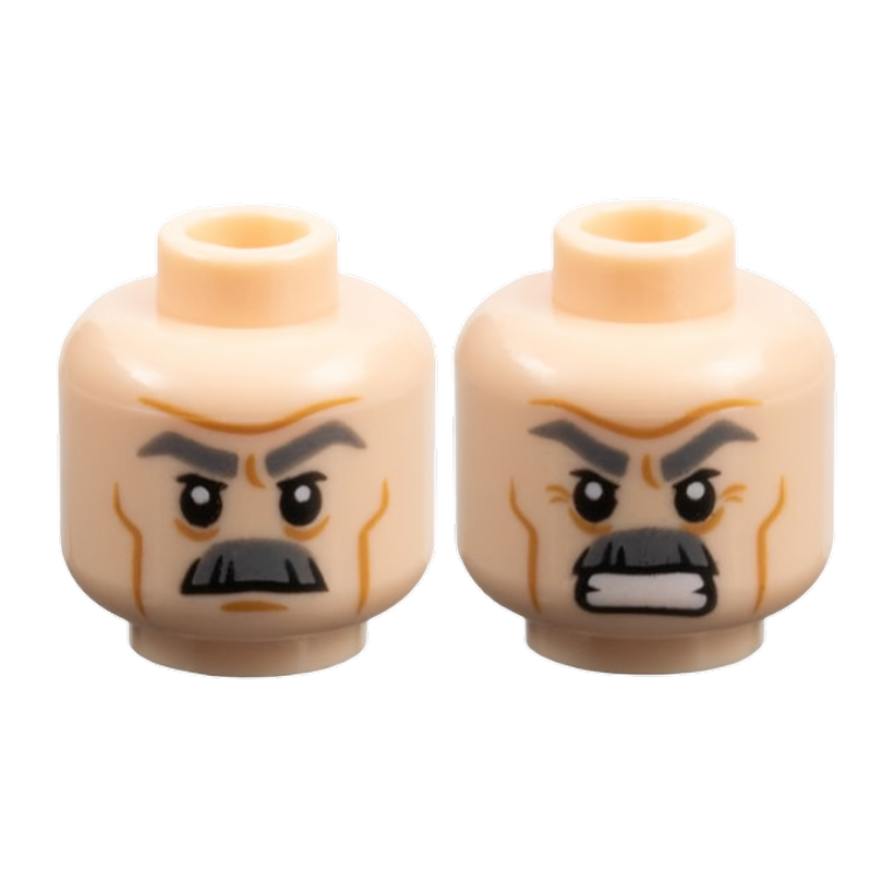 Голова Lego Marvel Dual Sided Eyebrows J. Jonah Jameson Super Heroes 3626pb0929 sh0054 6015969 Light Nougat Новый - Retromagaz