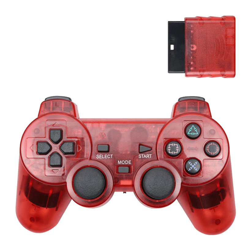 Геймпад Бездротовий RMC PlayStation 2 Red Новий - Retromagaz