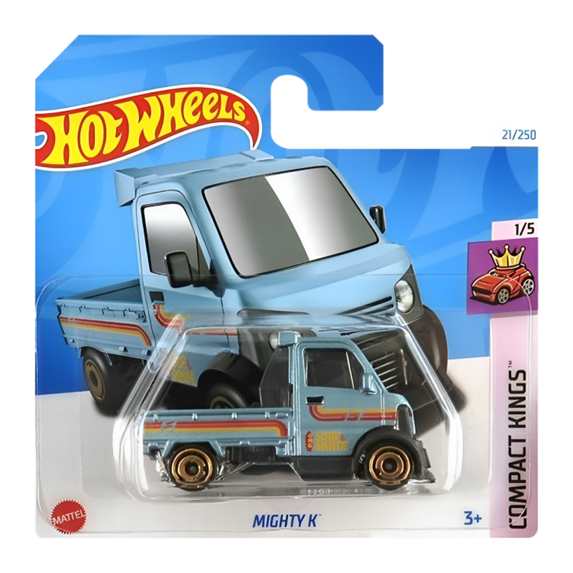 Машинка Базовая Hot Wheels Mighty K Compact Kings 1:64 HTC17 Light Blue - Retromagaz
