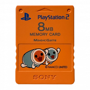 Карта Памяти Sony PlayStation 2 SCPH-10020 Taiko no Tatsujin Limited Edition 8MB Orange Б/У - Retromagaz