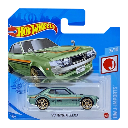 Машинка Базова Hot Wheels '70 Toyota Celica J-Imports 1:64 GTB03 Green - Retromagaz