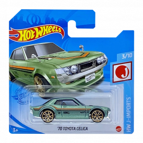 Машинка Базова Hot Wheels '70 Toyota Celica J-Imports 1:64 GTB03 Green