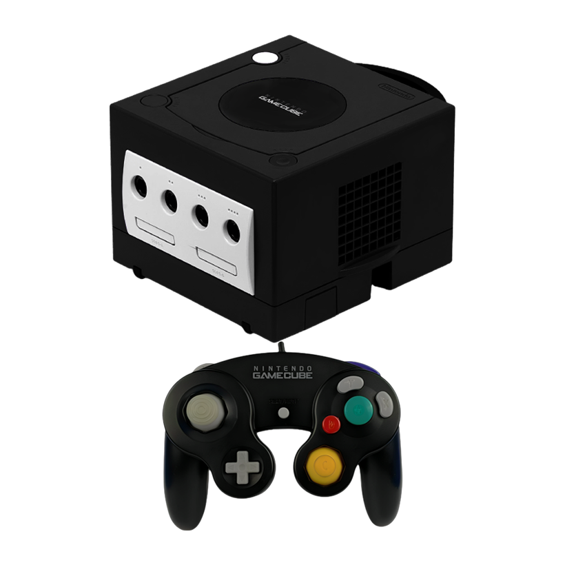 Набор Консоль Nintendo GameCube Модифицированная 32GB Black + 5 Встроенных Игр Б/У  + Геймпад Проводной - Retromagaz
