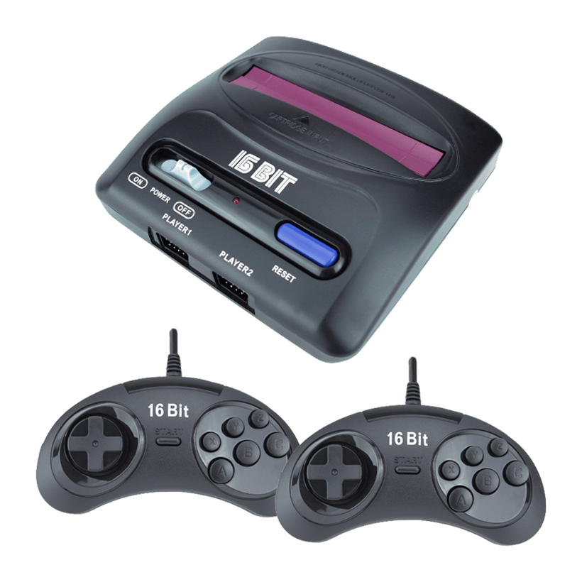 Консоль New Game Mega Drive 2 lit Black + 252 Вбудованих Ігор Новий - Retromagaz