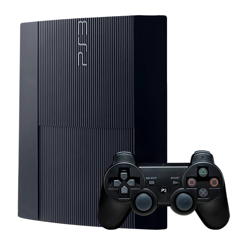 Набір Консоль Sony PlayStation 3 Super Slim 320GB Black Б/У  + Геймпад Бездротовий RMC Новий - Retromagaz