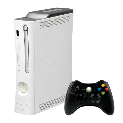 Набір Консоль Microsoft Xbox 360 Jasper Arcade HDMI Freeboot 250GB White + 5 Вбудованих Ігор Б/У  + Геймпад Бездротовий RMC Новий - Retromagaz