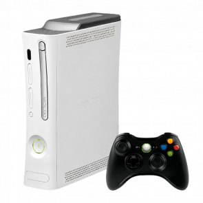 Набор Консоль Microsoft Xbox 360 Jasper Arcade HDMI Freeboot 250GB White + 5 Встроенных Игр Б/У + Геймпад Беспроводной RMC Новый - Retromagaz
