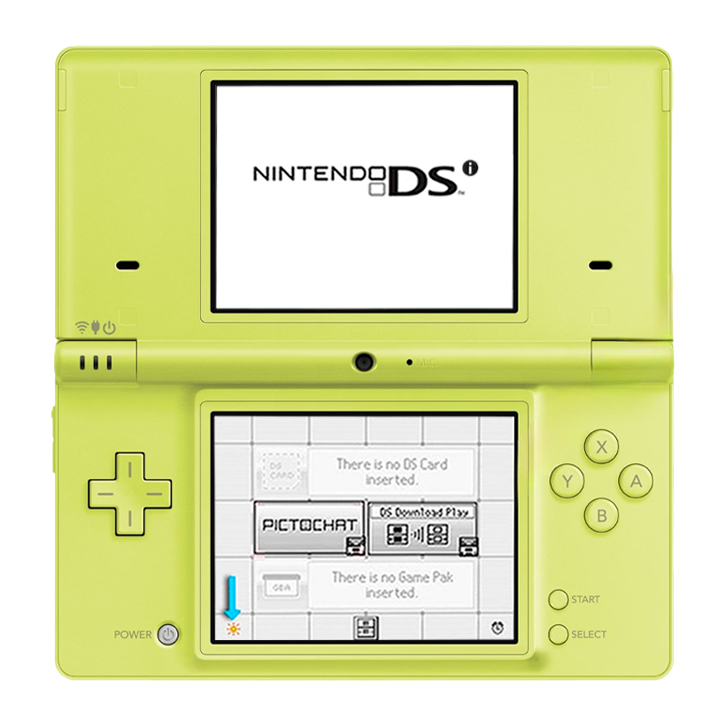 Консоль Nintendo DS i Модифікована 1GB Yellow + 10 Вбудованих Ігор Б/У - Retromagaz
