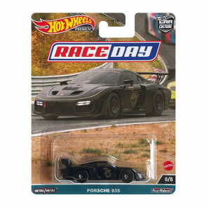 Машинка Premium Hot Wheels Porsche 935 Chase Race Day 1:64 HKC63 Black - Retromagaz