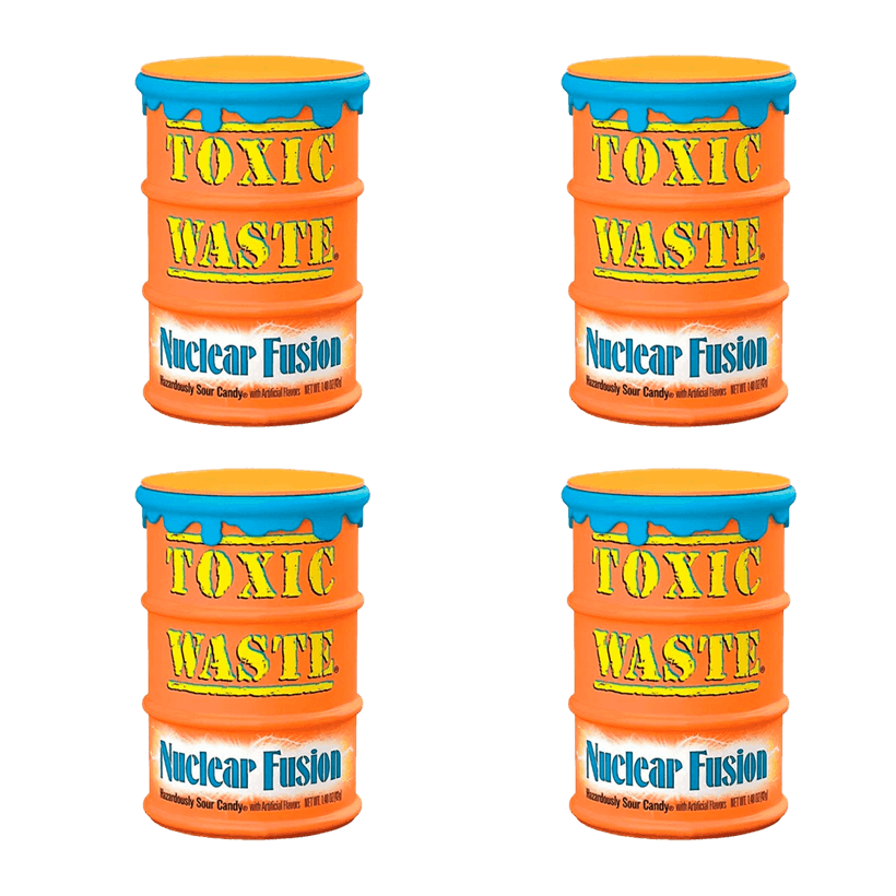 Набор Конфеты 4шт Toxic Waste Orange Nuclear Fusion Sour Candy 42g - Retromagaz