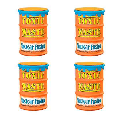 Набор Конфеты 4шт Toxic Waste Orange Nuclear Fusion Sour Candy 42g - Retromagaz