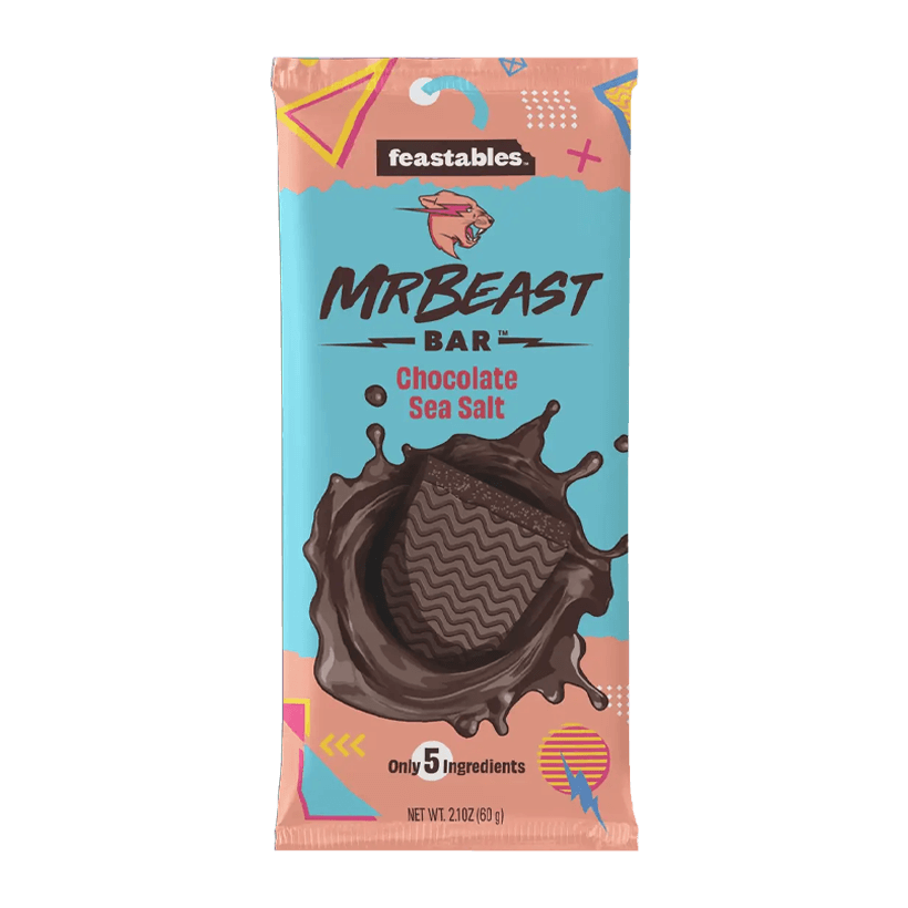 Шоколад Черный MrBeast Feastables с Морской Солью 60g - Retromagaz