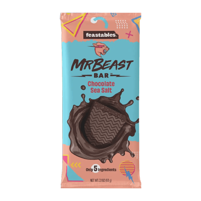 Шоколад Черный MrBeast Feastables с Морской Солью 60g - Retromagaz