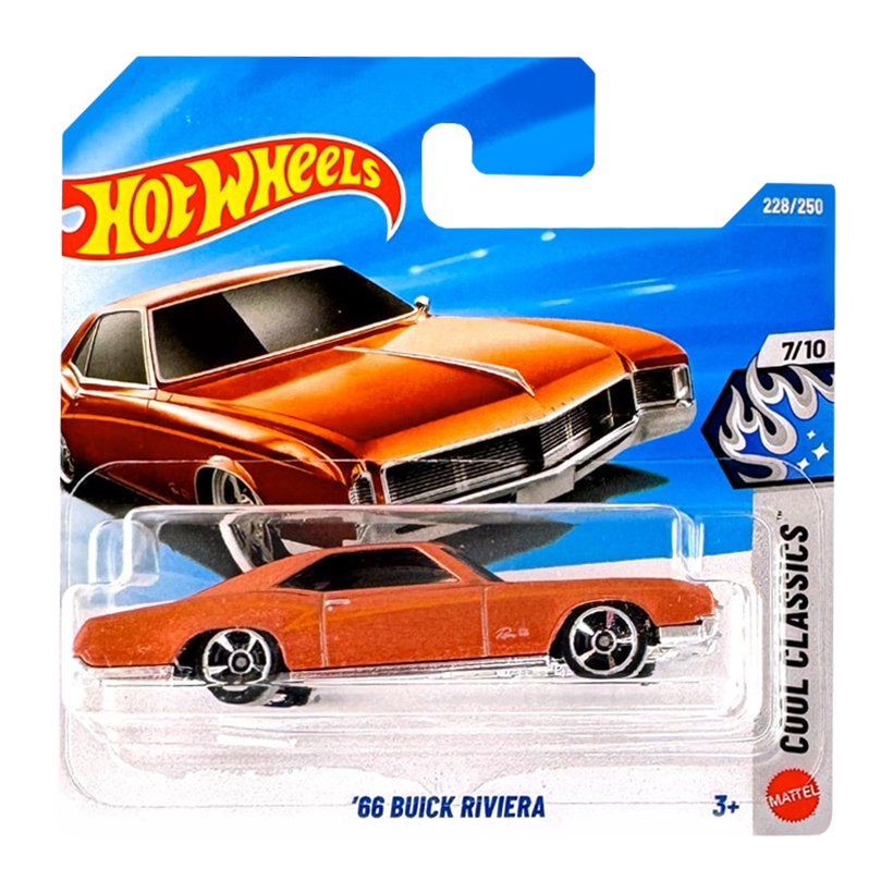 Машинка Базова Hot Wheels '66 Buick Riviera Modified 1:64 JJK55 Copper - Retromagaz