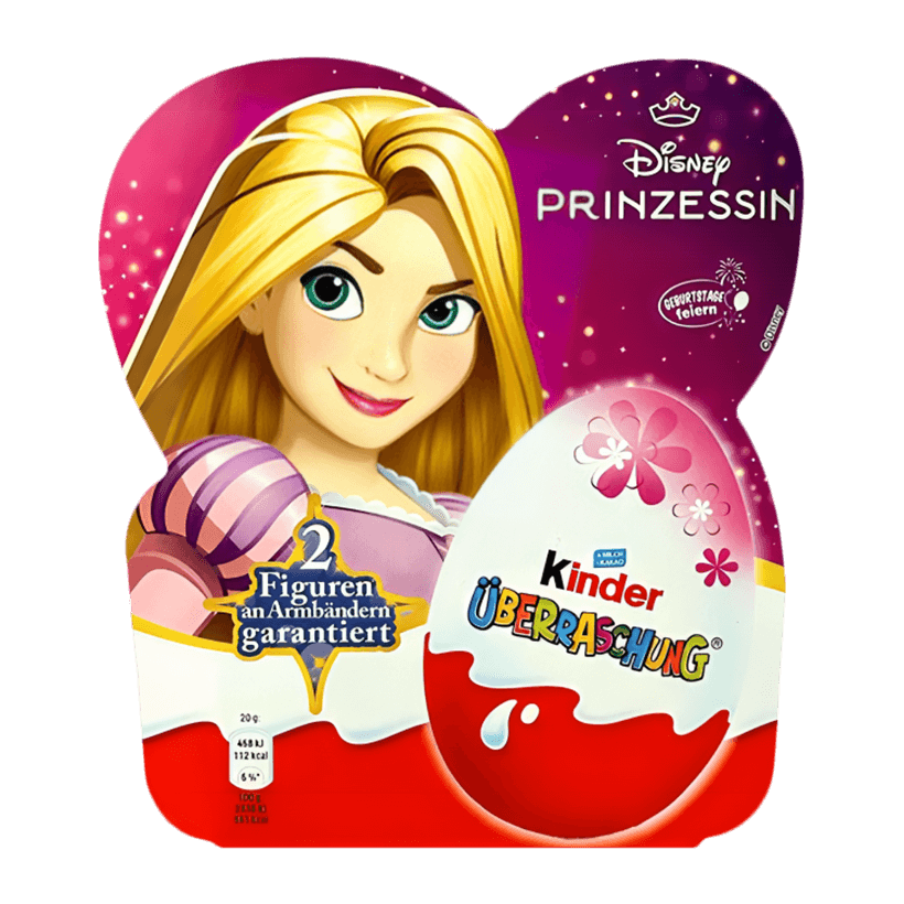 Шоколадное Яйцо 4шт Kinder Disney Princess 80g - Retromagaz