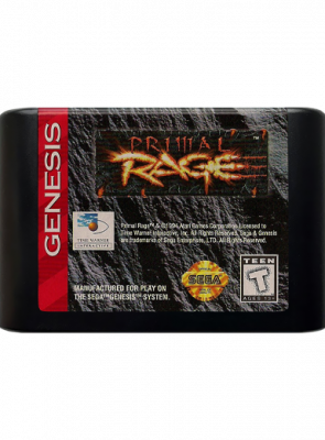 Игра Sega Mega Drive Primal Rage USA Английская Версия Только Картридж Б/У - Retromagaz