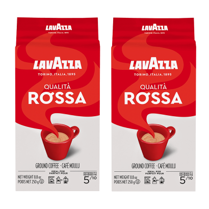 Набор Кофе Молотый 2шт Lavazza Qualita Rossa 250g - Retromagaz