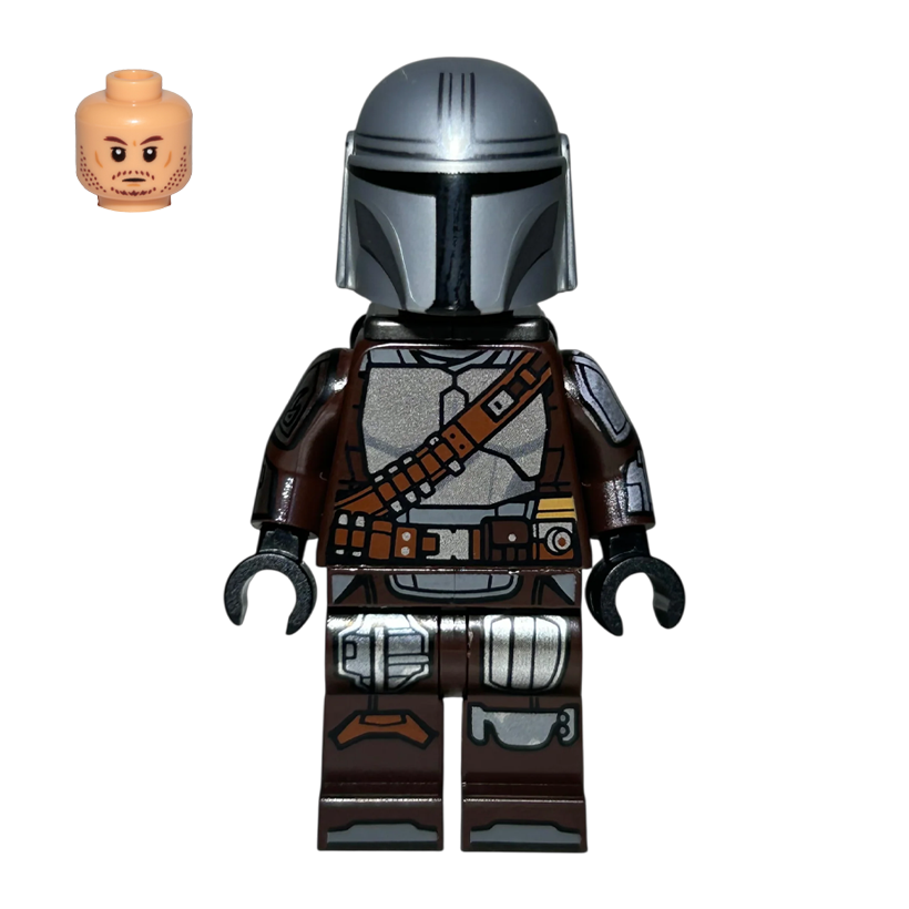Фігурка Lego Інше The Mandalorian Din Djarin Mando Silver Beskar Armor Star Wars sw1519 75454 75447 Новий - Retromagaz